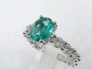 色石　指輪(18号)